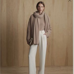 NEW Mongolian Cashmere Crewneck Oatmeal Beige Tan Cream Sweater